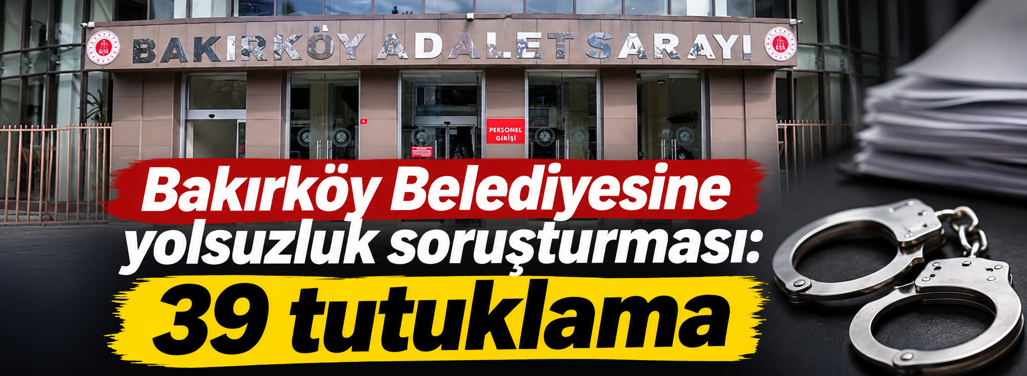 Bakırköy Belediyesine yolsuzluk soruşturması: 39 tutuklama